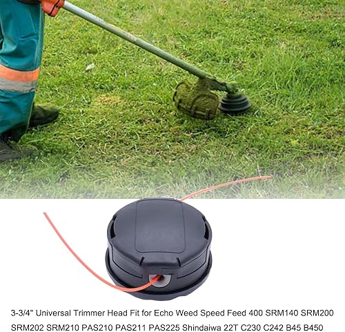 Miniatura 2 de 3 piezas 3-34 pulgadas cabeza de recortadora universal para Echo Weed Speed Feed 400 SRM140 SRM200 SRM202 SRM210 PAS210 PAS211 PAS225 Shindaiwa 22T