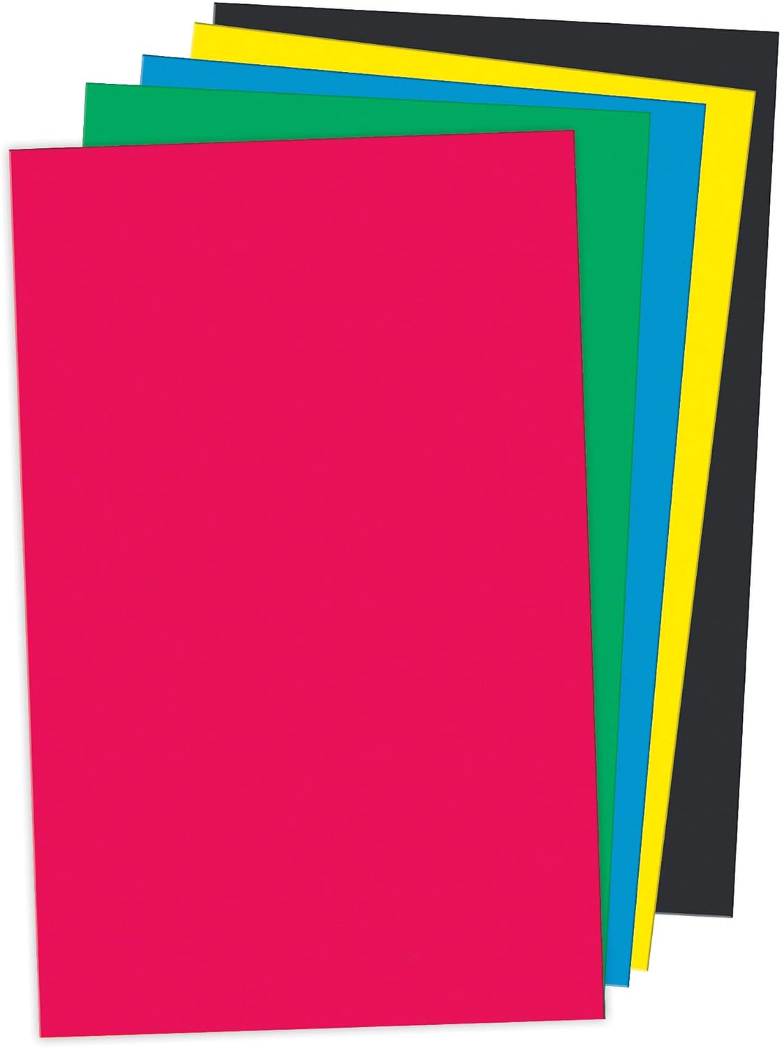 UCreate Package Poster Board, 11" x 14", 5 Assorted Colors, Neon 5 per Pack : Office Products