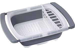 Progressive International Prepworks Collapsible Over Sink Dish Drainer