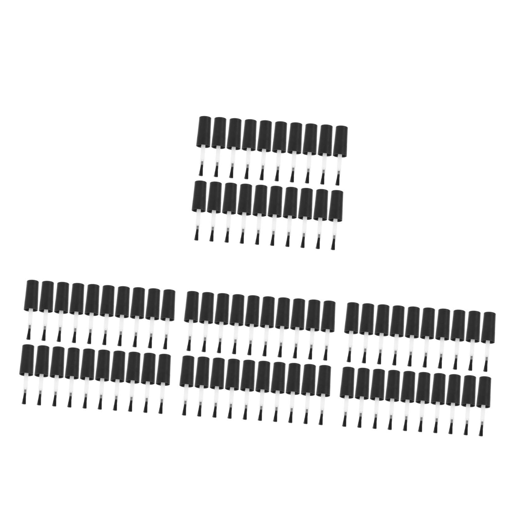 Healeved 80piezas Cepillos Para Esmalte De Uñas Reemplazo De Botellas De Esmalte Cepillos Con Para Aplicación De Gel y Uñas
