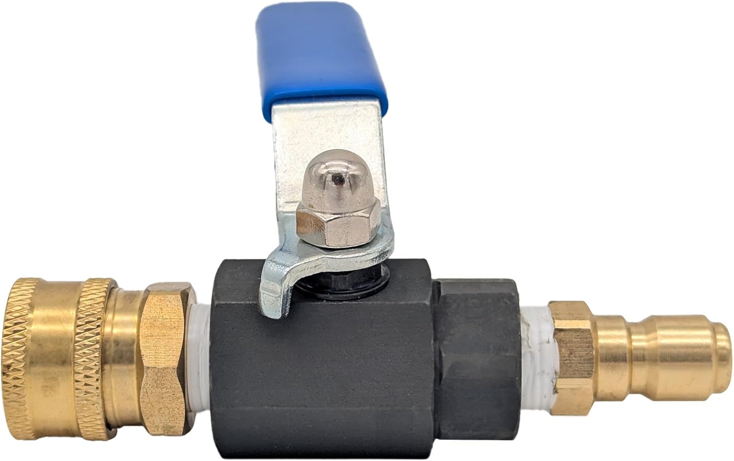 Ultimate Washer UW11-PWABV038 Power Washer Ball Valve Kit 3/8-Inch Male Plug X 3/8-Inch Female Quick Connect, 5000 PSI for High Pressure Hoses