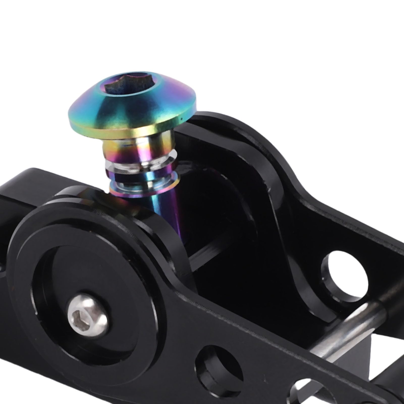 Zunate 2 Szt. Aluminiowa Rama Rowerowa Składany Zamek Zaciskowy (BLACK)