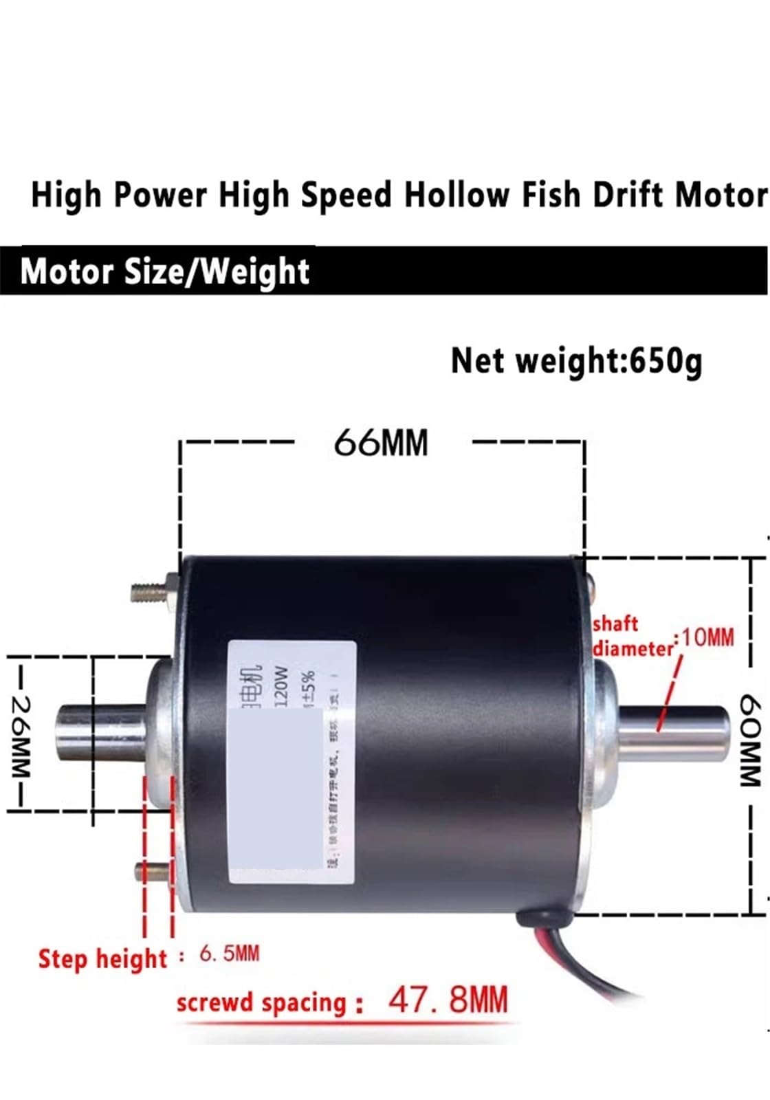 Silnik prądu stałego do dryfowania o dużej mocy z wałem stożkowym B10 24 V 12000 obr./min 12 V 6000 obr./min drut z czystej miedzi o wysokim obrocie w kierunku zgodnym z ruchem wskazówek zegara (tylko