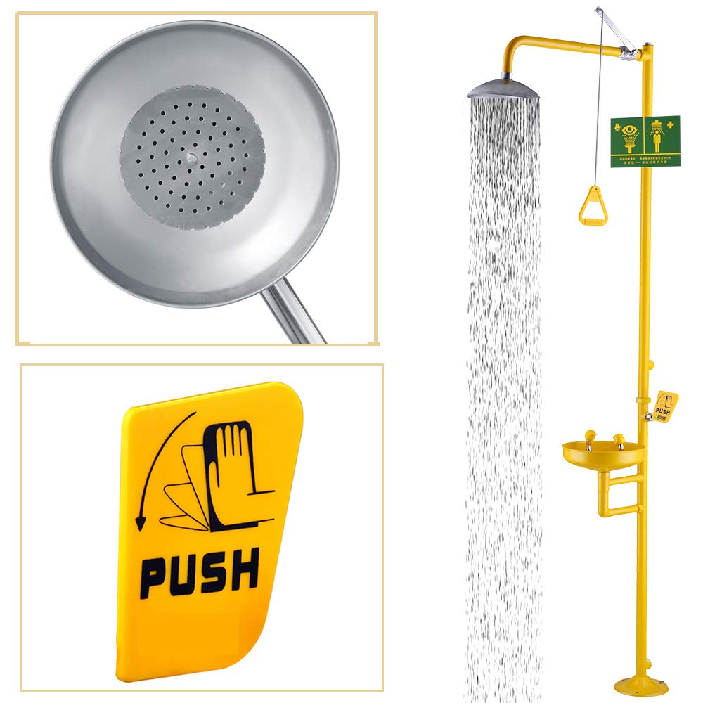 Buy Huanyu Combination Emergency Eyewash Station Emergency Shower 304