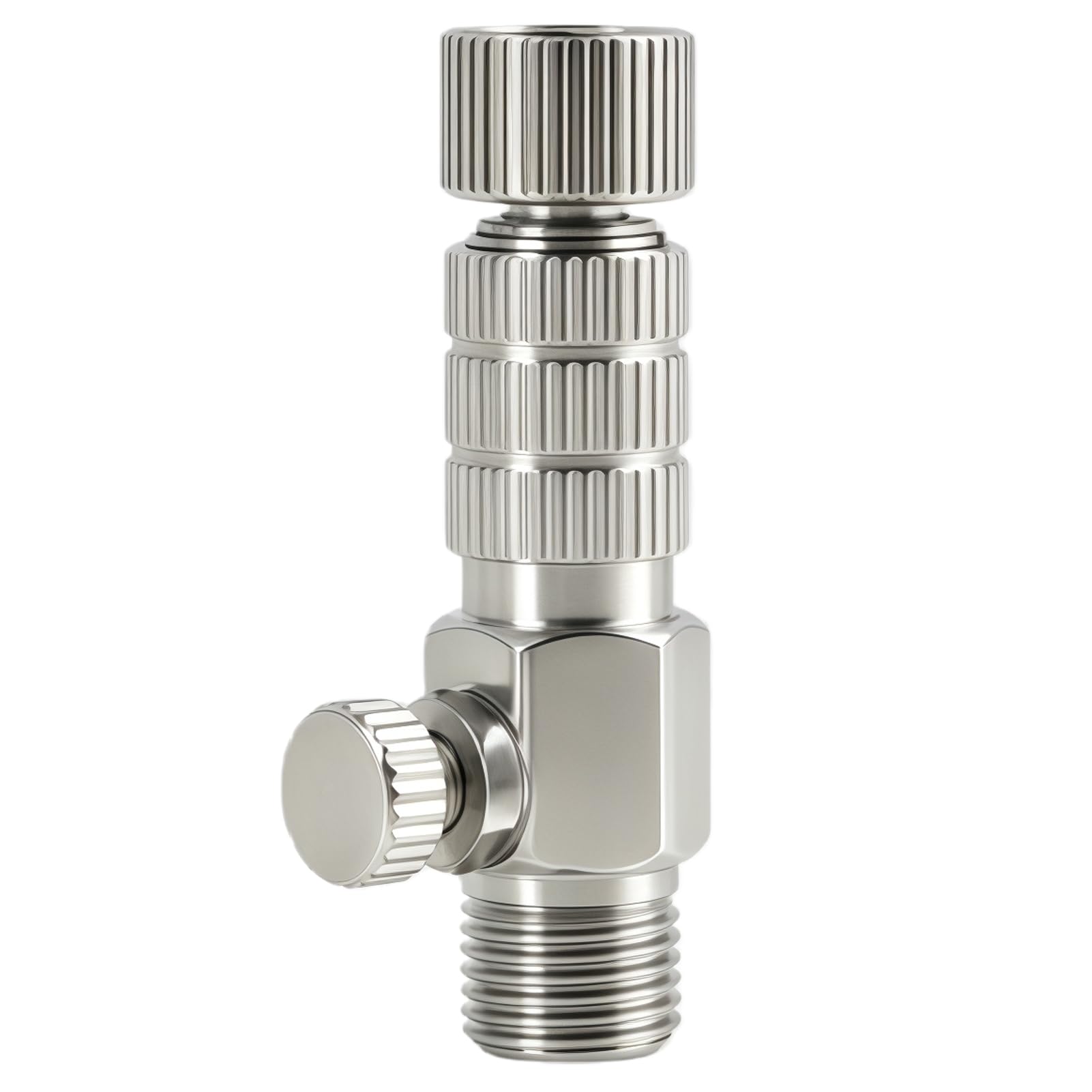Adapter do aerografu z regulacją przepływu powietrza, szybkozłącze do pistoletu natryskowego 1/8", natychmiastowe odłączanie węża ze zintegrowaną kontrolą ciśnienia