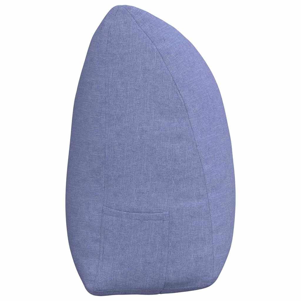 Cuscino per la schiena Jeans Blu 160 x 24 x 50 cm Tessuto