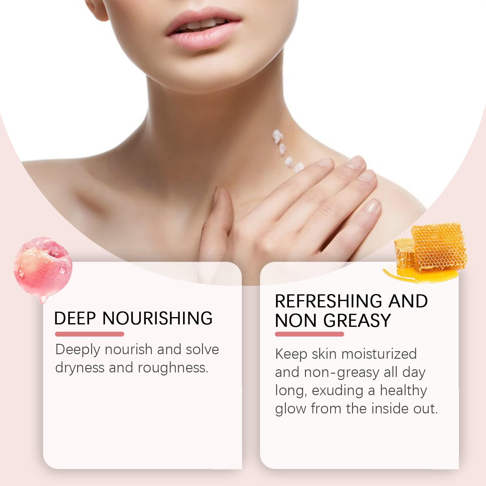 Crema Corporal Aroma Melocotón, Hidratación Profunda para Piel Seca, Crema Nutritiva con Fragancia Duradera, Tarro de 114g / 4 OZ para Cuerpo Completo