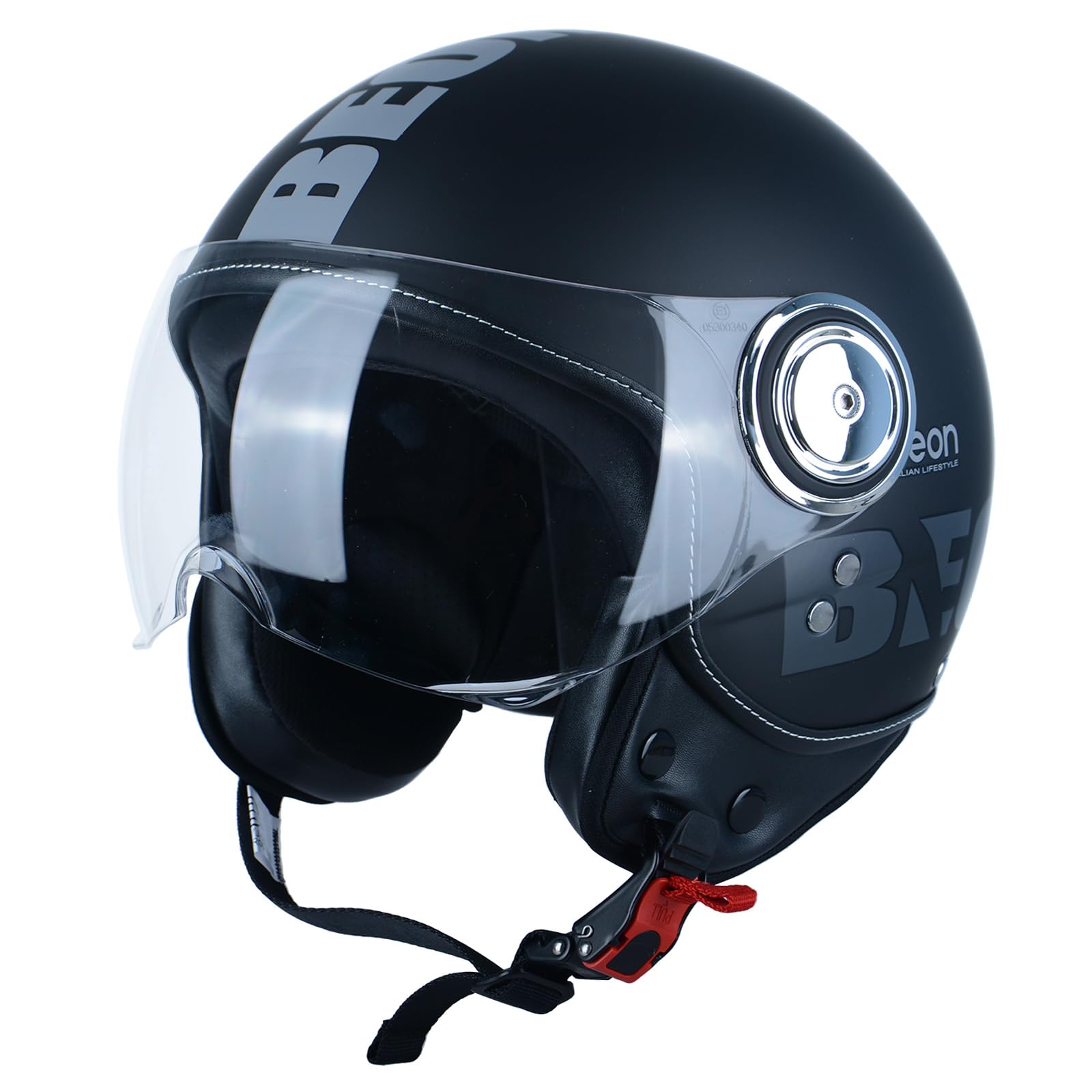BEON Open Face Motorcycle Helmet for Adults