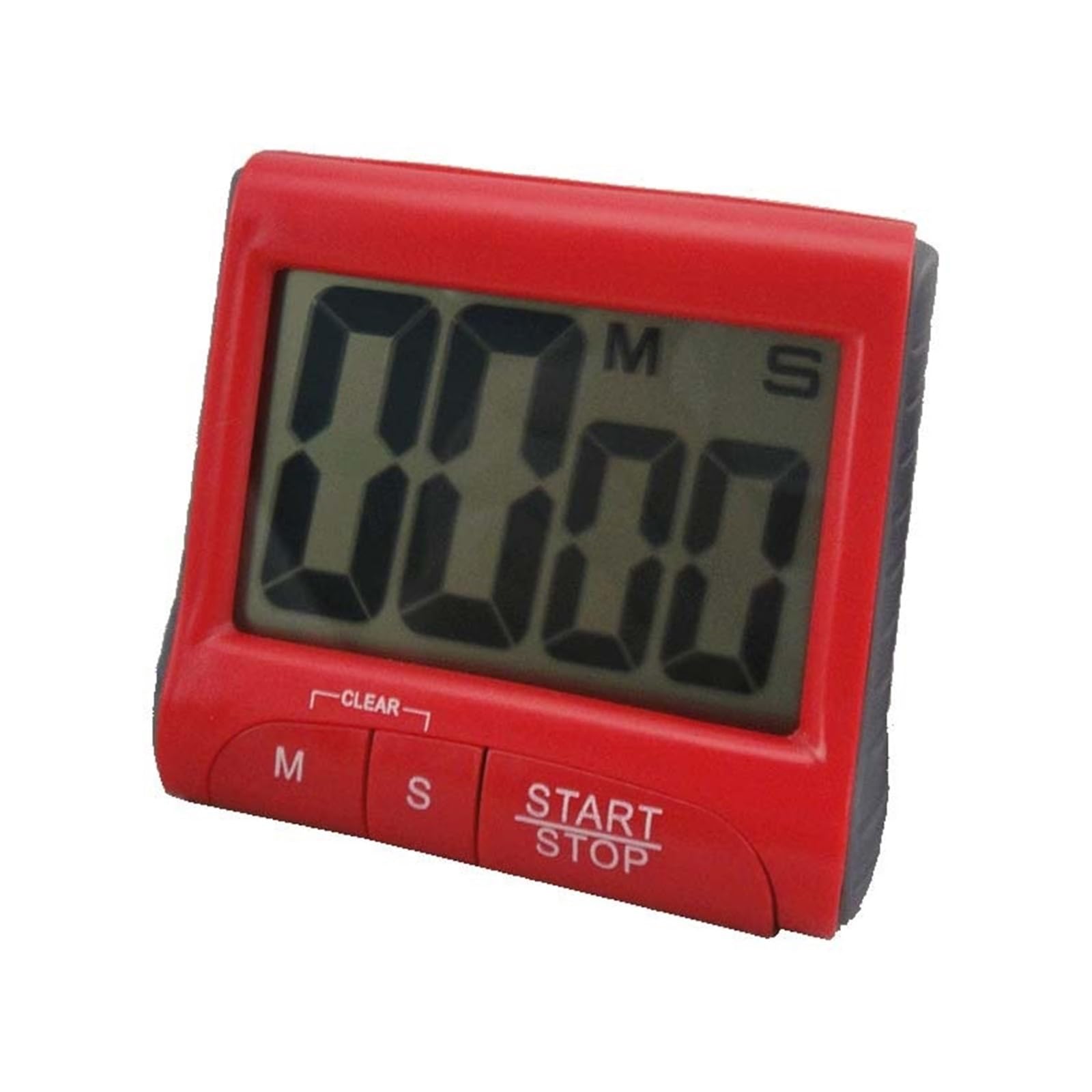 Kitchen Timer Digital Manual Countdown Alarm Clock Mechanical Shower Cooking Stopwatch Gadget Reliable Efficient(Red)