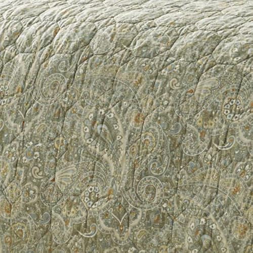 Stone Cottage - Emilia Collection - Quilt Set - 100% Cotton, Reversible, Lightweight & Breathable Bedding With Matching Shams, Pre-Washed For Added Softness, Queen, Green #TOP3