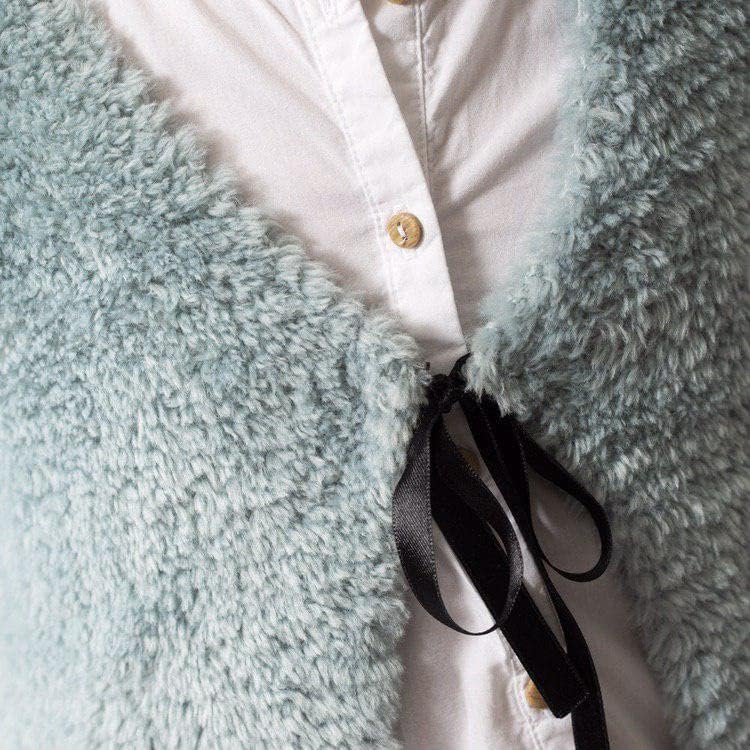 Miniatura 7 de Yarnart Hilo de piel de visón, hilo de piel suave, hilo de piel sintética grueso y esponjoso, hilo de pestañas para ropa de punto de ganchillo, 1.76