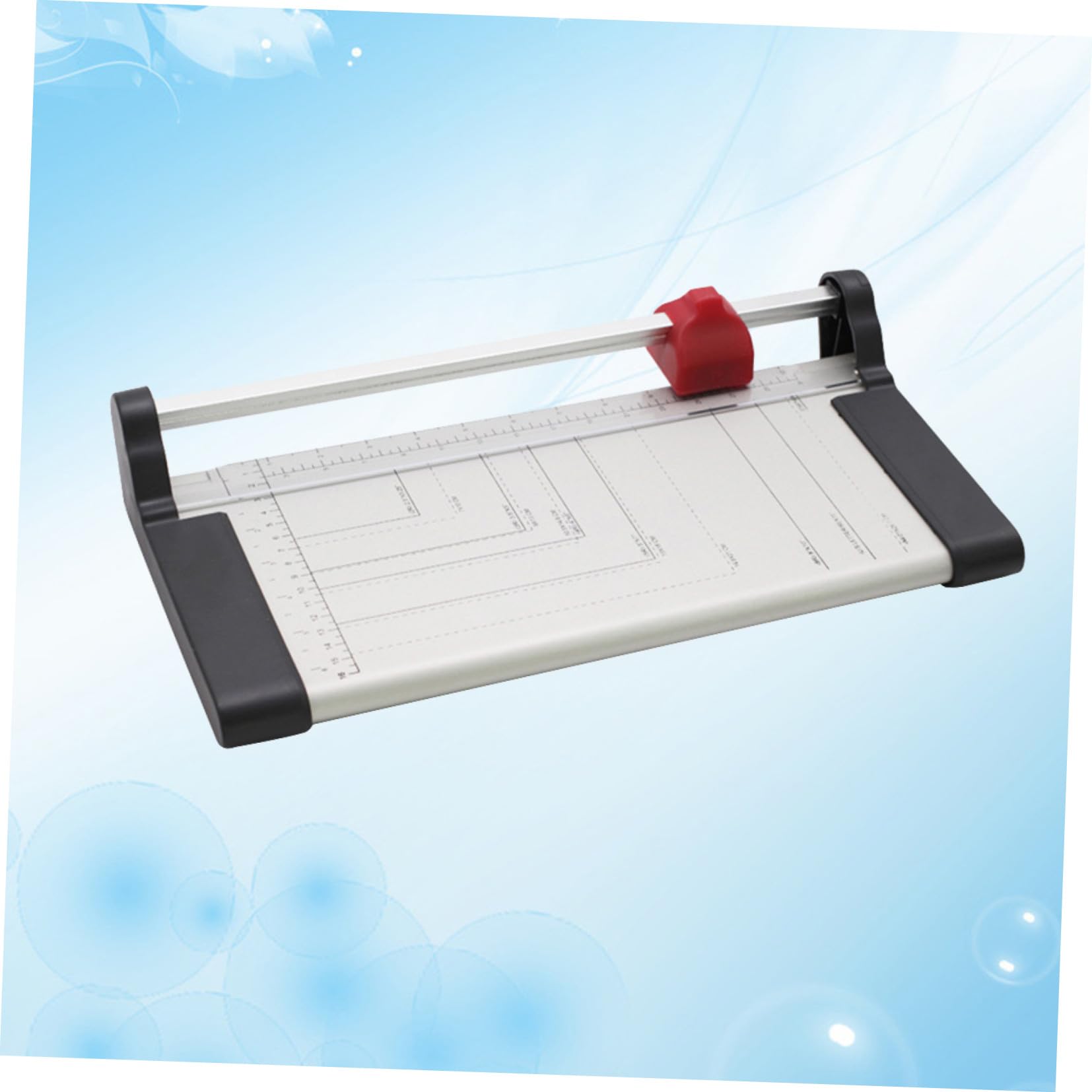 Papierschneider A3 A4 aus Metall mit Griff, Weiß, Manuell