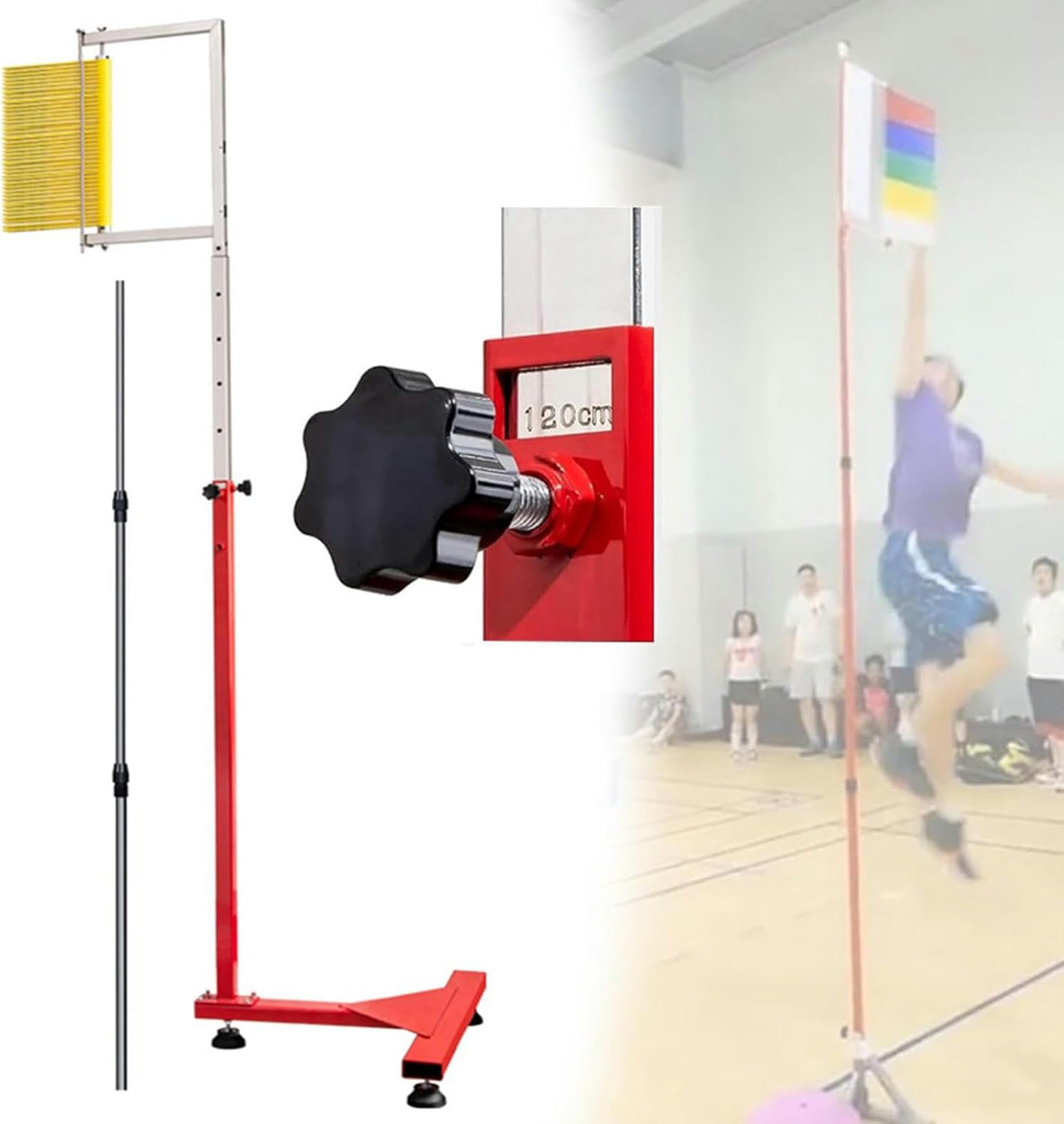 Generisch Verstellbarer Vertikalsprung-Messer – Professionelles Hochsprung-Trainingsgerät mit Reset-Funktion, ideal für Athleten und Trainer, zur Leistungssteigerung und Fortschrittskontrolle.