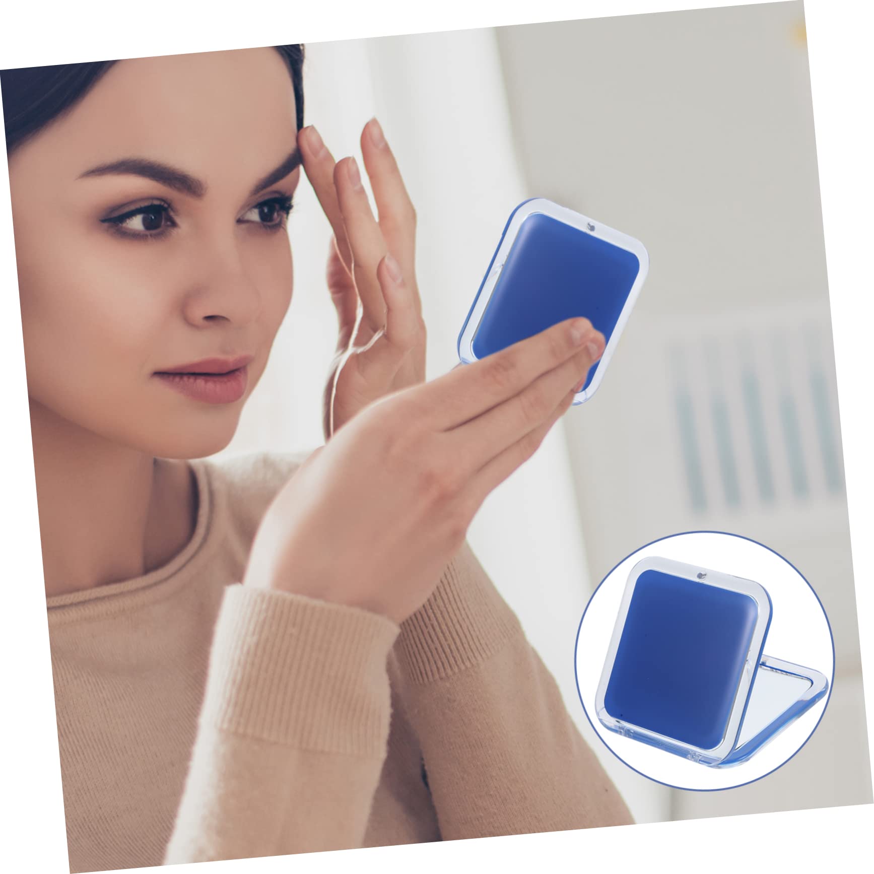 MAGICLULU 3-teiliger Taschenspiegel Für Brautjungfern 10-facher Vergrößerungsspiegel Kompakt Und Tragbar Für Make-up Und Reisen