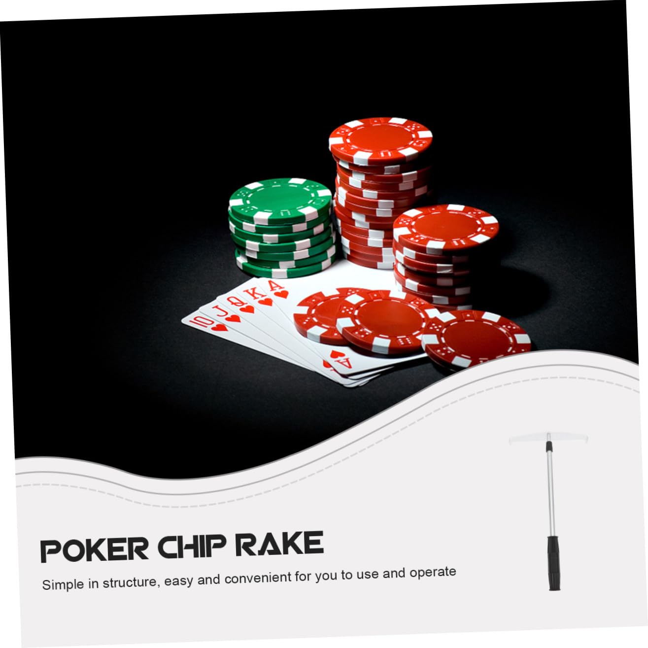 VICASKY Rastrello Per Fiches Da Poker Rastrello Telescopico Per Fiches Da Poker Accessori Per Giochi Da Tavolo