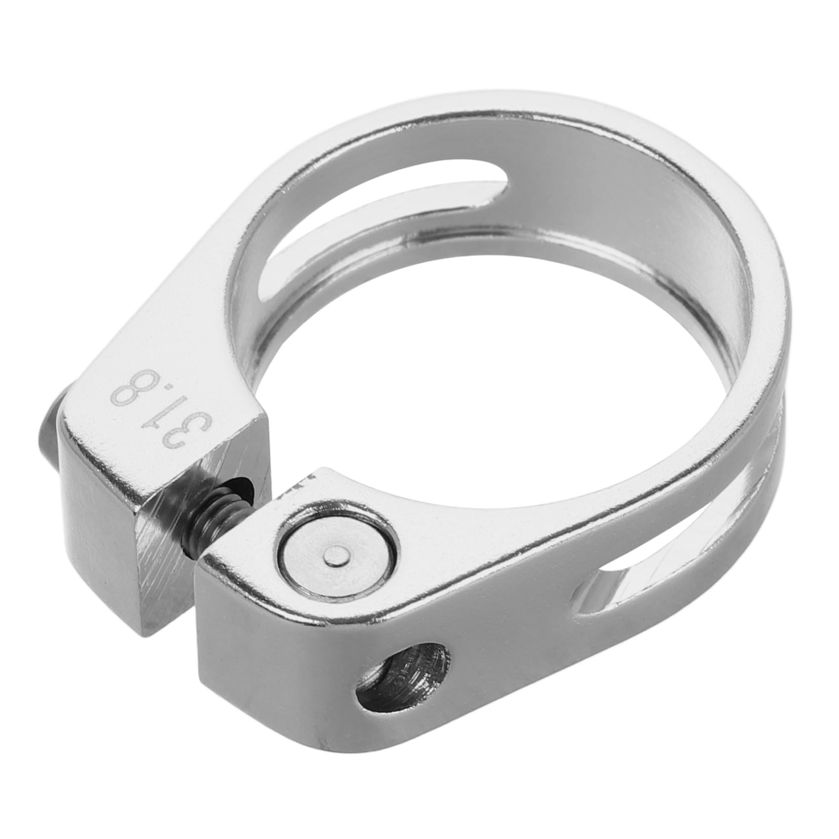 GAROZATION Seat Post Collar Clasp Post Locks Cycling Holder Seat U Mountain Bike Grips Mount Bike Mountain Clamp Tube Clip Aluminum Alloy Silver