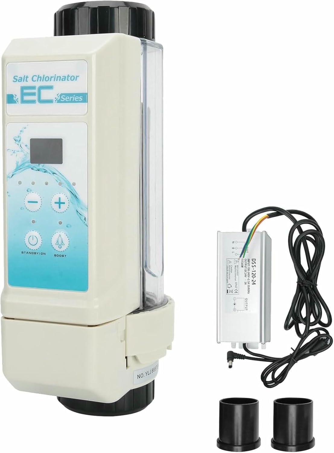 Salt Chlorination Cell Replacement Unit - Integrated Control Panel, No Main Panel Link Needed, Detachable Design for Easy Maintenance