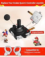 Vista 3 de Kit de repuesto 13 en 1 para controlador Meta Quest 3, kit de reparación para controlador Oculus Quest 3, accesorios Quest 3 con joysticks