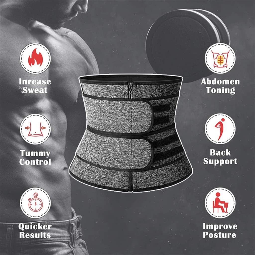 Męski trener talii Shaper podparcie pleców wyszczuplający pas lędźwiowy gorset Gym segregator brzucha