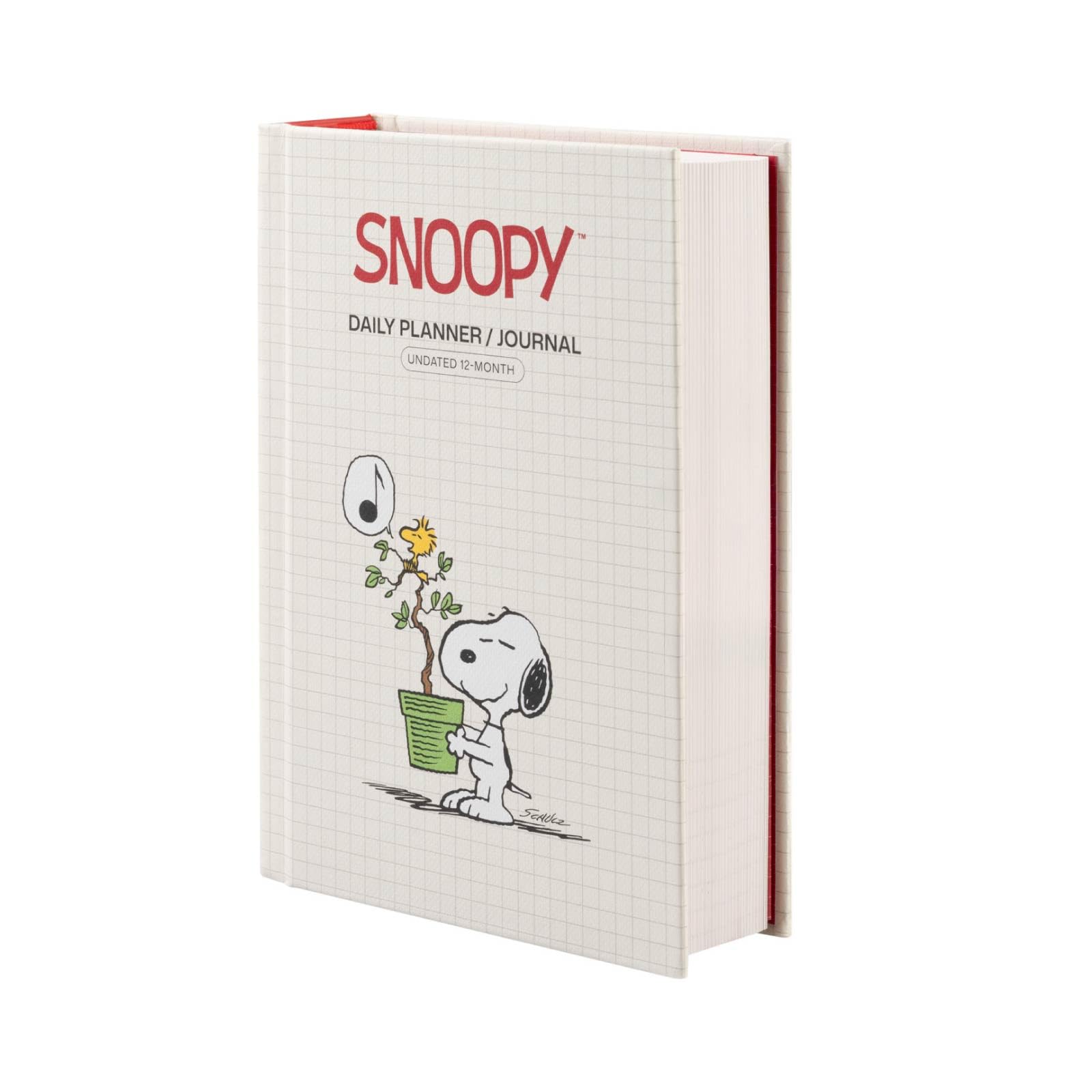 Grupo Erik Undated Planner Notebook - Snoopy Gifts for Dog Lovers | Undated Diary A6 Page A Day with Stickers & Bookmark | Snoopy Stationery Gifts under 15 Pounds