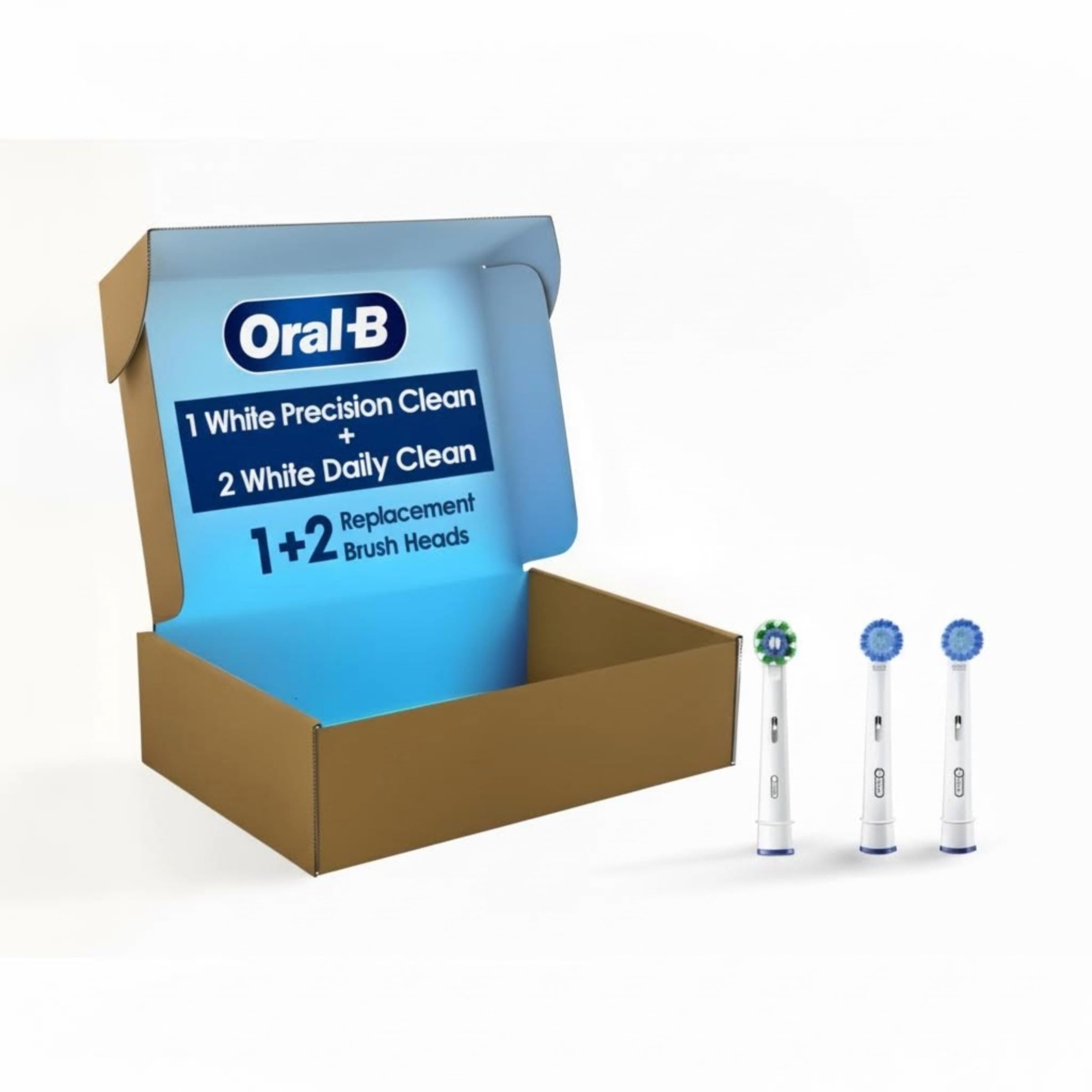 Oral-B Electric Toothbrush Replacement Brush Heads Precision Clean White 1 Count 1 Daily Clean White