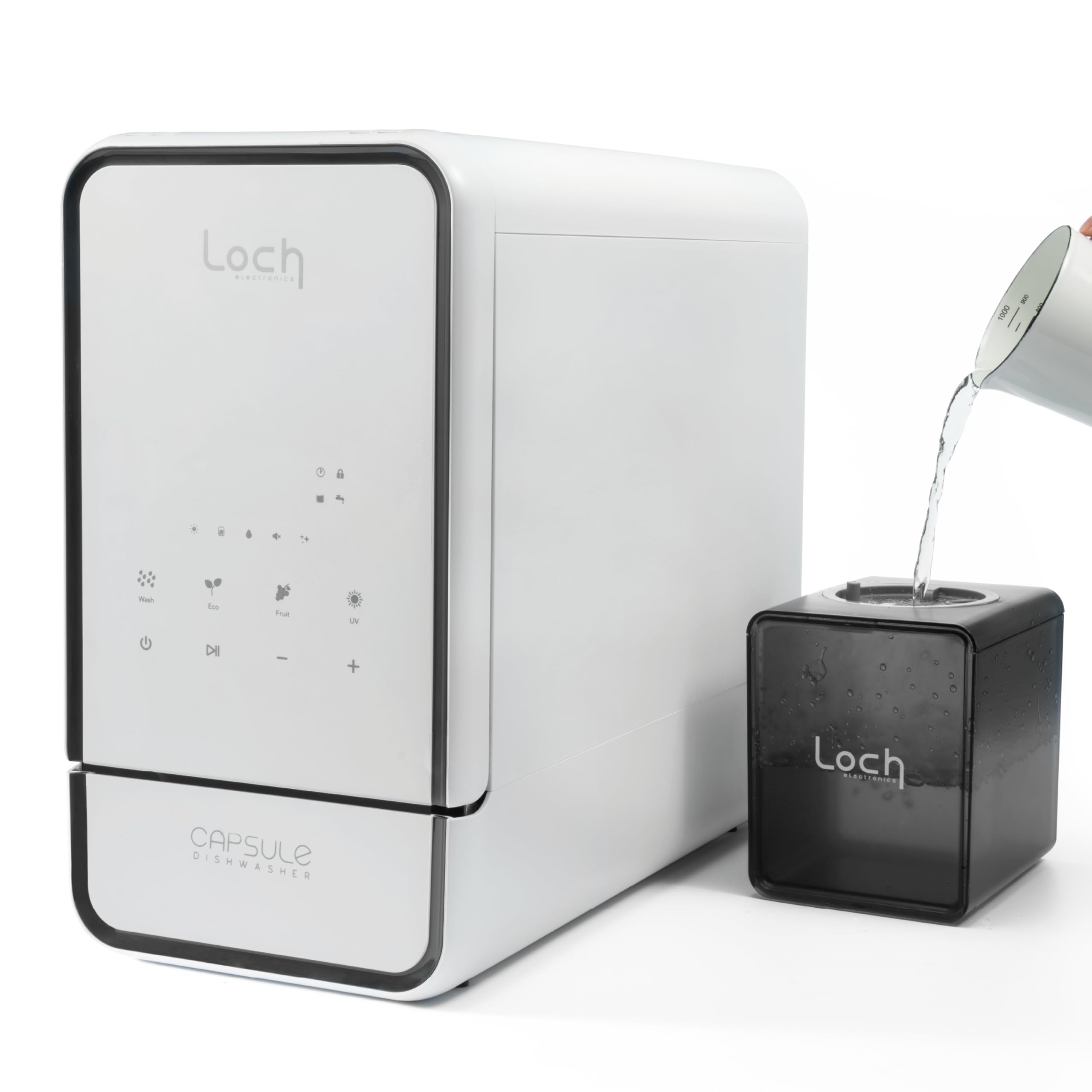 CounterTop Dishwasher Capsule - Compact Dishwasher - 10 Programmes, Touch Control, Auto-drying, Baby Care & Fruit Wash, No Plumbing Required - Perfect for Small Apartments, Offices, RVs.