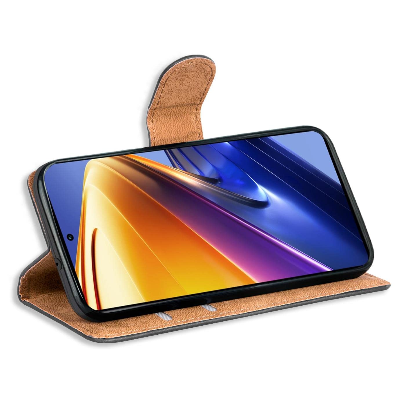 Verco Wallet Case for Xiaomi Poco F4 GT Book Cover with Magnetic Closure compatible with Poco F4 GT Flip Case with Card Slots Faux Leather - Image 4