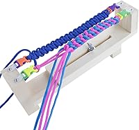 Vista 2 de Fabricante de pulseras de cuerda de paracaídas de longitud ajustable, plantilla de marco de madera, kit de herramientas de bricolaje para trenzar