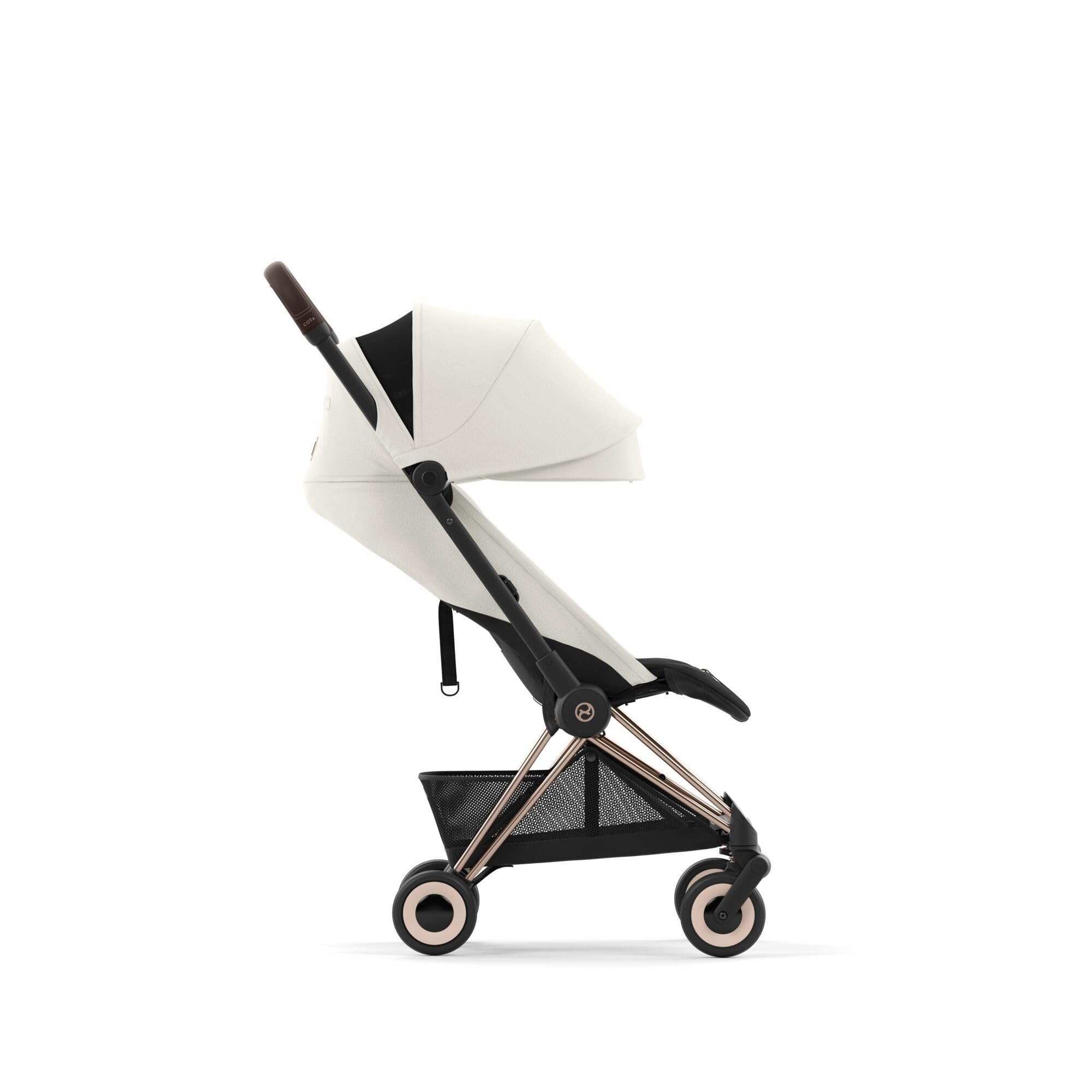 Poussette compacte Coya Off White châssis Rosegold - Cybex