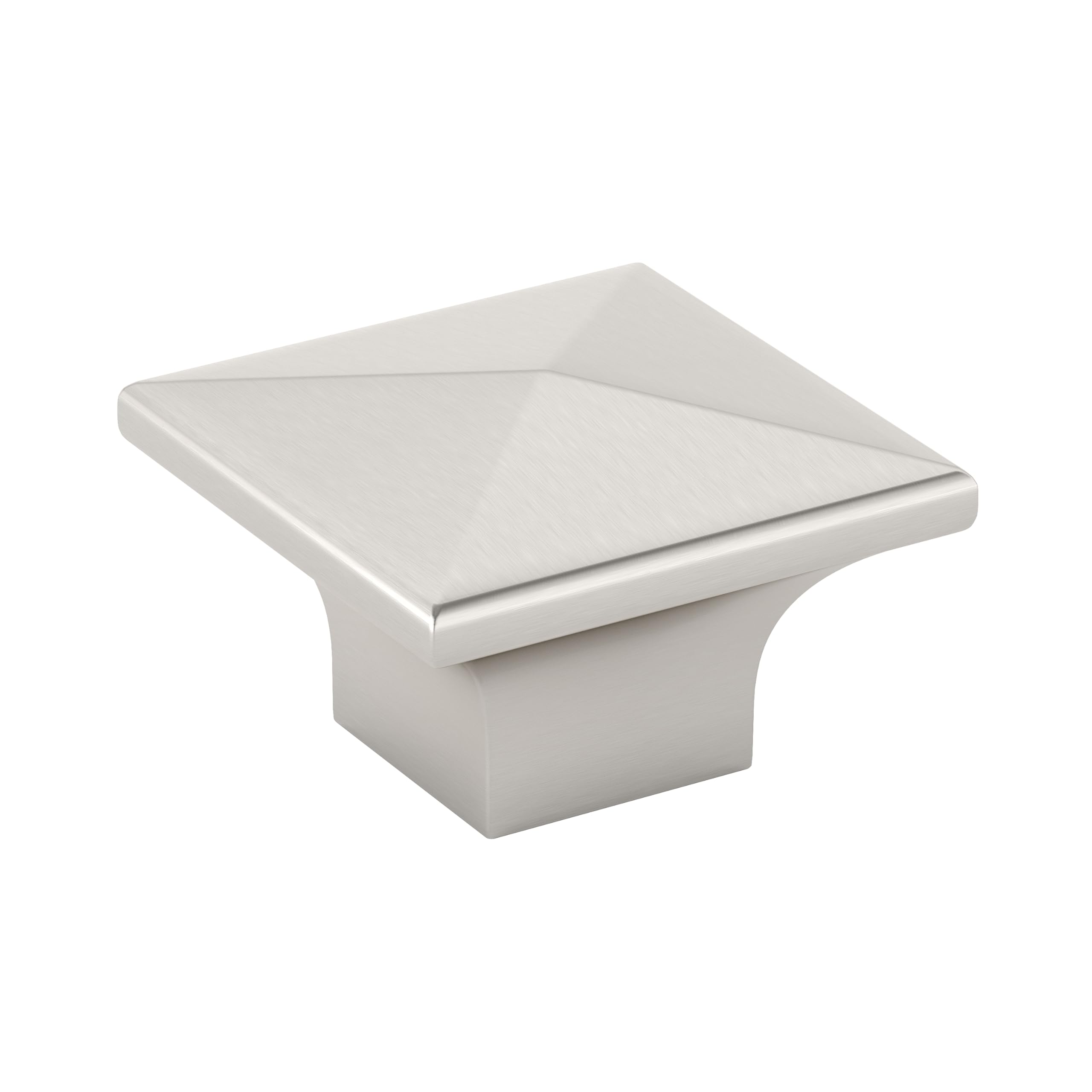 RICHELIEU Hardware BP53082195 McKenzie Collection 1-1/4 in (32 mm) X 1-1/4 in (32 mm), Contemporary Cabinet Knob, Brushed Nickel