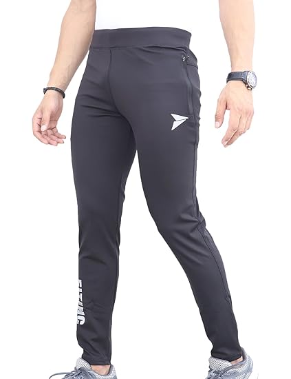 Men's Gym & Yoga Wear Stretchable Trackpant with Two Zipper Pockets