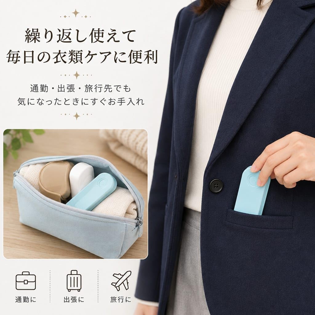 Amazon.co.jp: [Schicksal.]折りたたみ式 衣類用ほこり取りブラシ