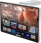 Sylvox Small TV, Kitchen TV Smart Google TVs, 15.6 inch 1080P Under Cabinet Television flip up & Down, Small Smart TV with Google Assistant Chromecast WiFi Bluetooth, Perfect for Kitchen Bedroom RV
