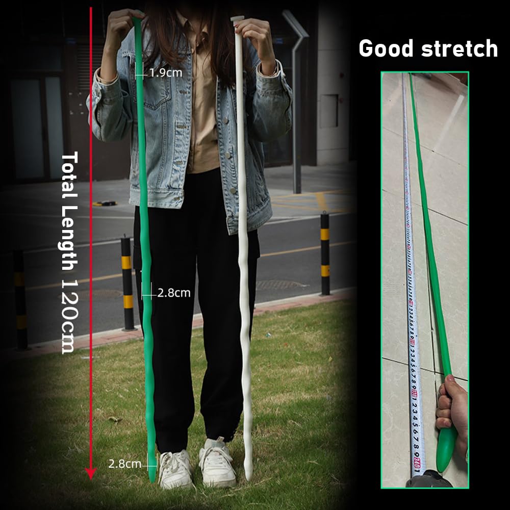 Gienocy 47" Super Long Anal Plug Dildo, Snake Flexible Silicone Butt Plug Vaginal Prostate Massage Stimulation Dilator BDSM Anal Sex Trainer Extreme Adult Sex Toys for Gay Men Women Couples (): Green
