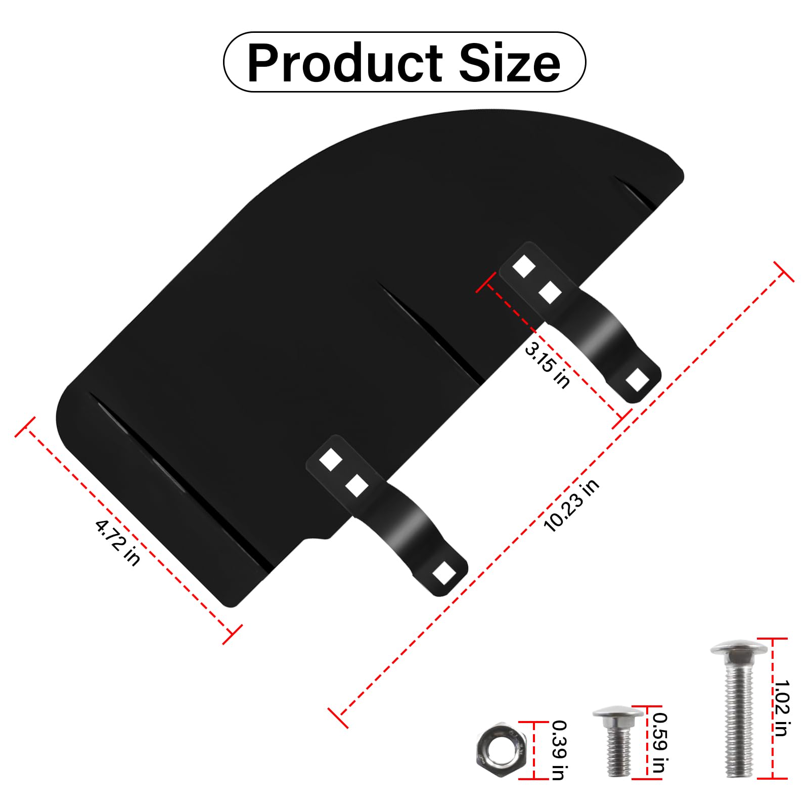 TESHITVLOG Rudder Clamp on Boat Rudder Fits 1.125