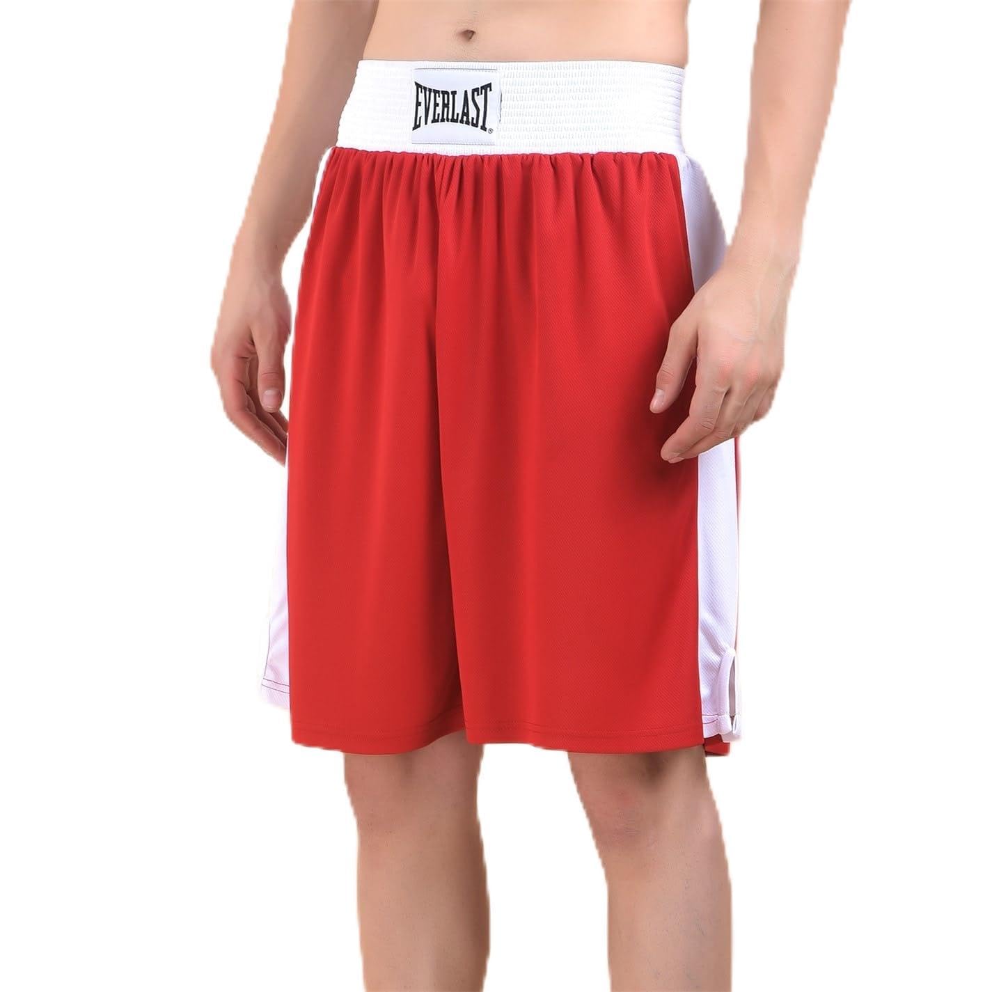 Everlast Mens Boxing Shorts Red/White L