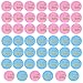 Genre Révèle des Autocollants, 48 Pcs Sexe Révéler Autocollants Gender Reveal Stickers Baby Shower Révélation Du Genre pour Baby Shower Fête Décorations