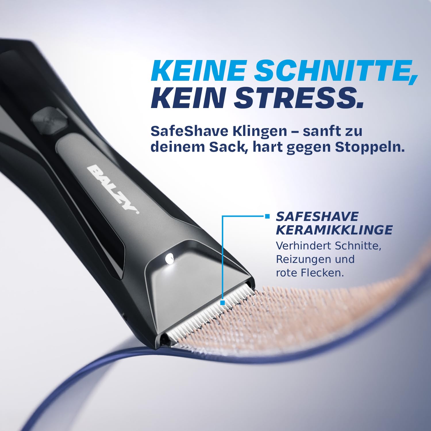 BushBuster® 4.0 Intimrasierer für Männer, Körperhaartrimmer für Brust, Rücken, Beine, Achseln & Intimbereich, Nass & Trocken, SafeShave™, Keramikklinge, USB-C, 90 Min. Laufzeit, IPX7