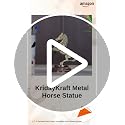 Image of KridayKraft Jumping Horse Metal Statue for Wealth Table Top Figurine for Living Room Bedroom Home Office Animal Decorative Showpiece Feng Shui Vanstu Sculpture for Gift Purpose. (Brass)