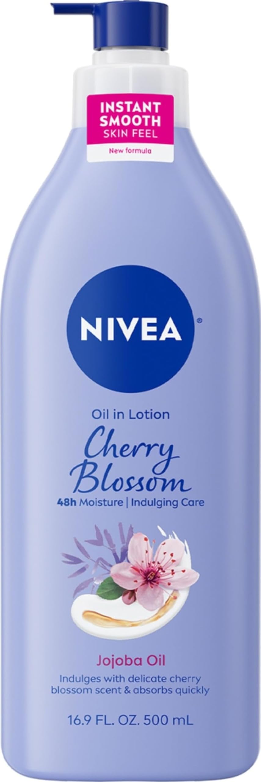 Nivea オイルフューズボディローション桜、ホホバオイル、16.9液量オンス