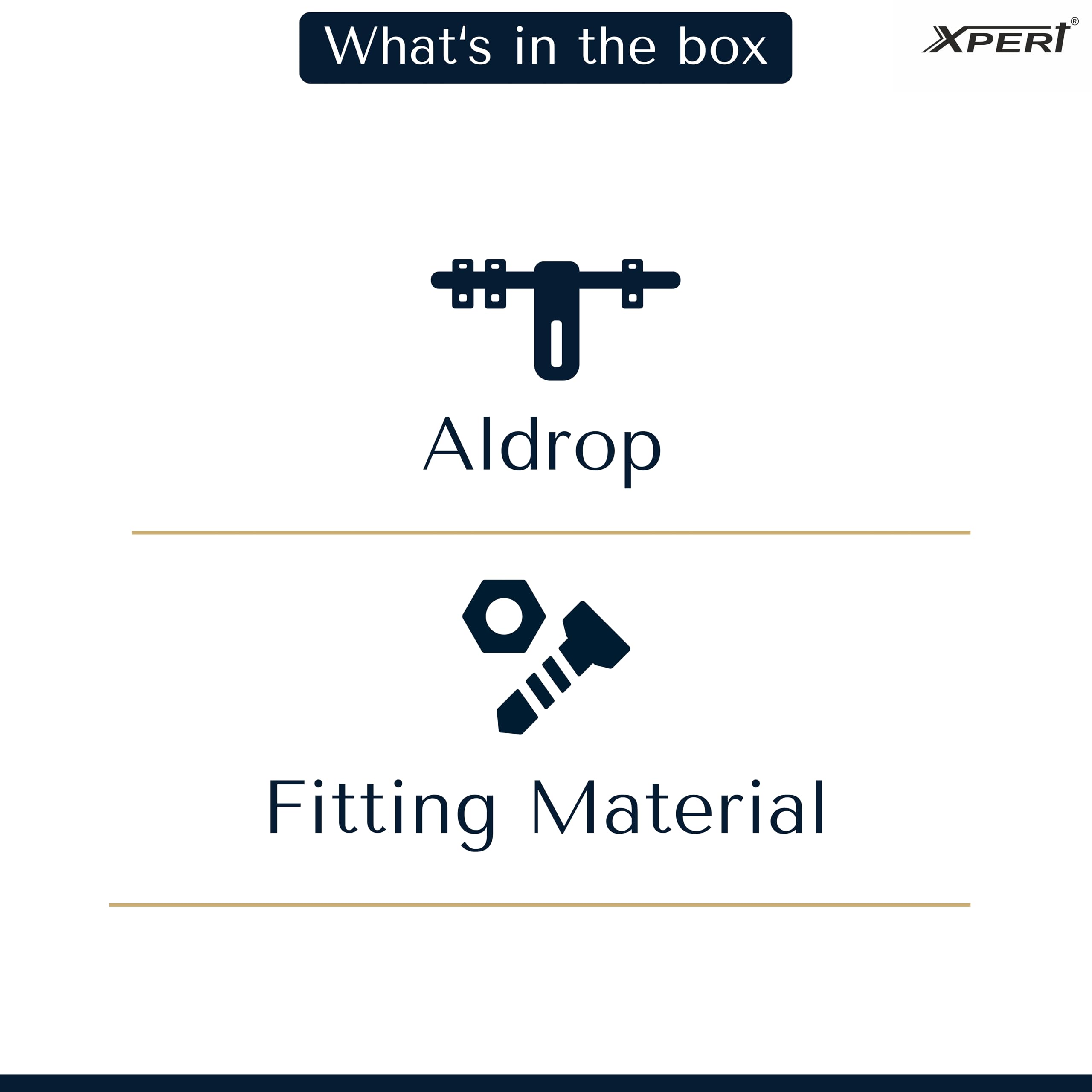 Silver Aldrop by Xpert 12 Inches (Pack of 1) Aldrop for Door & Door Kadi Konda Set - SSAL-615 (S.S) 3+1 (Aldrop for Main Door) 2