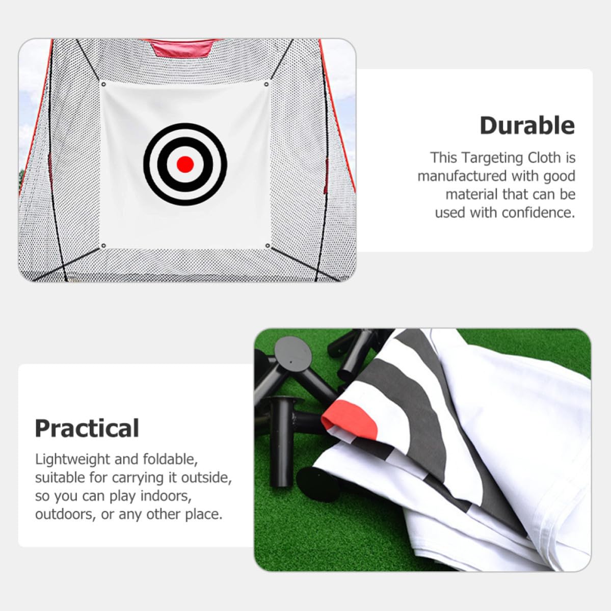 Golf Schlagziel Netz aus Canvas für Indoor und Outdoor Training