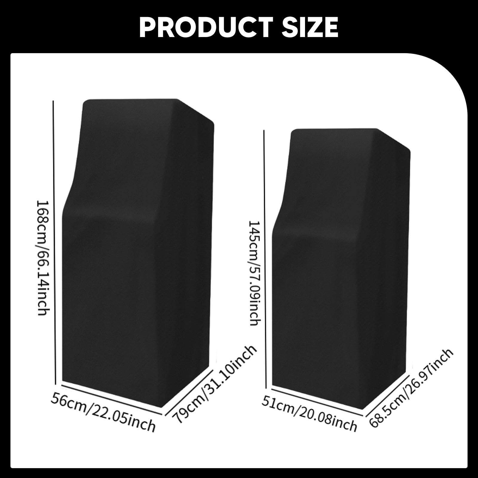 Qianly Funda para Máquina de Juego Cubierta para Arcade Protector de Consola Tapa de Panel de Control Protección contra Lluvia Polvo y Rayos Adecuada para, 56 x 79 x 168 cm
