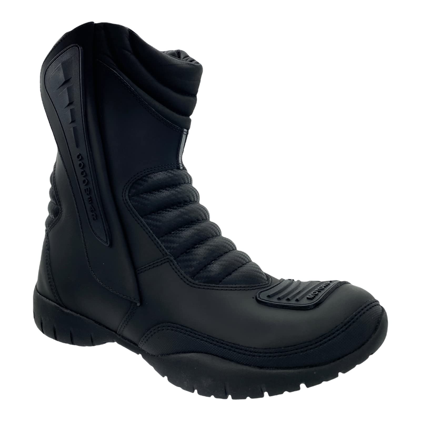 King USA Texas Men's Scarpa Protective Gear Motorcycle Leather Boots Shoes for Riding Racing (11, Black, numeric_11)