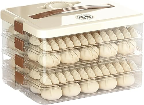 Contenedor de almacenamiento de alimentos, caja transparente para conservación de alimentos con tapas, organizador de albóndigas, para cocina y