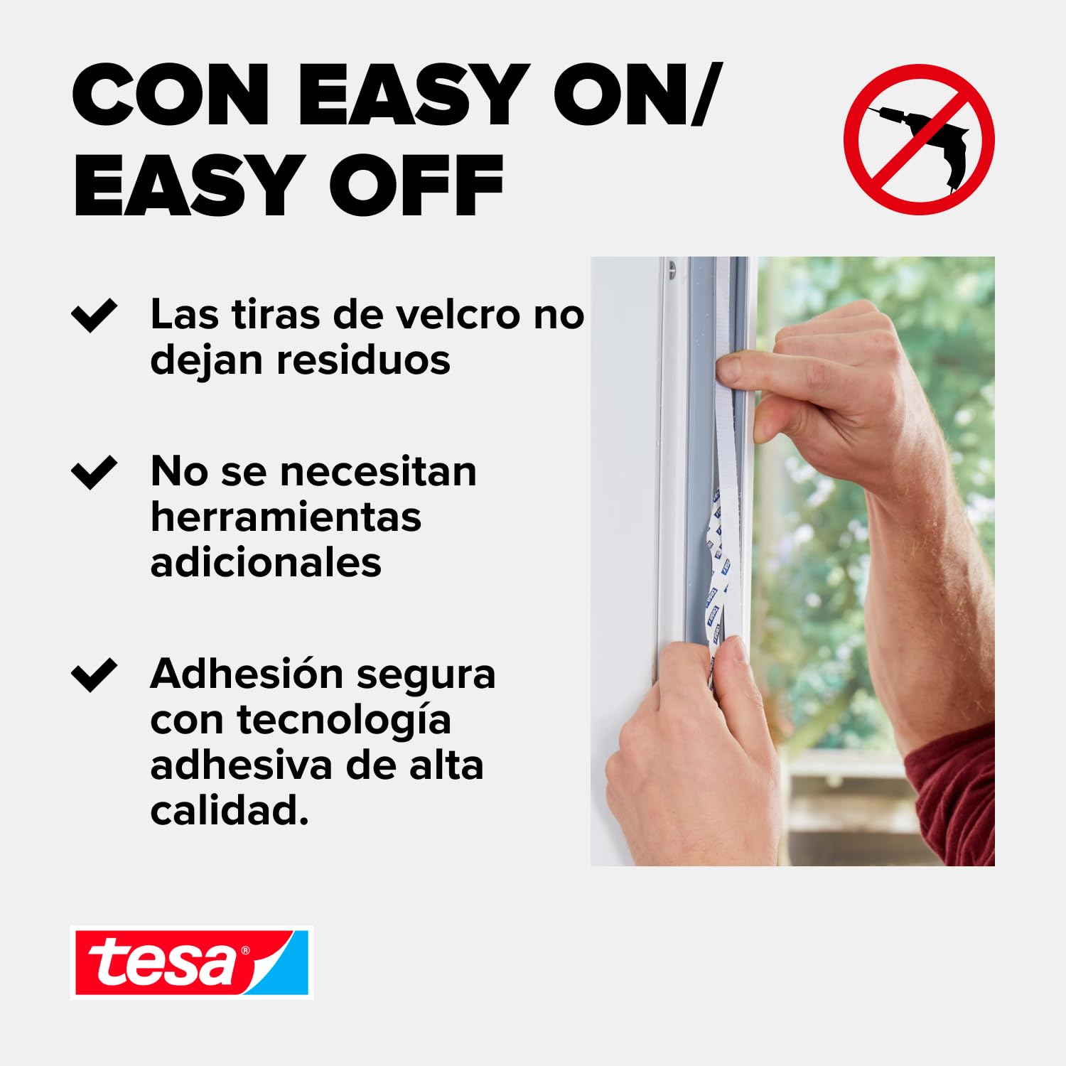 tesa INSECT STOP H&L Fly Screen Premium for Windows - mosquitera con cinta fuerte, removible sin residuos, corte a medida - 130 x 130 cm - antracita (transparente)