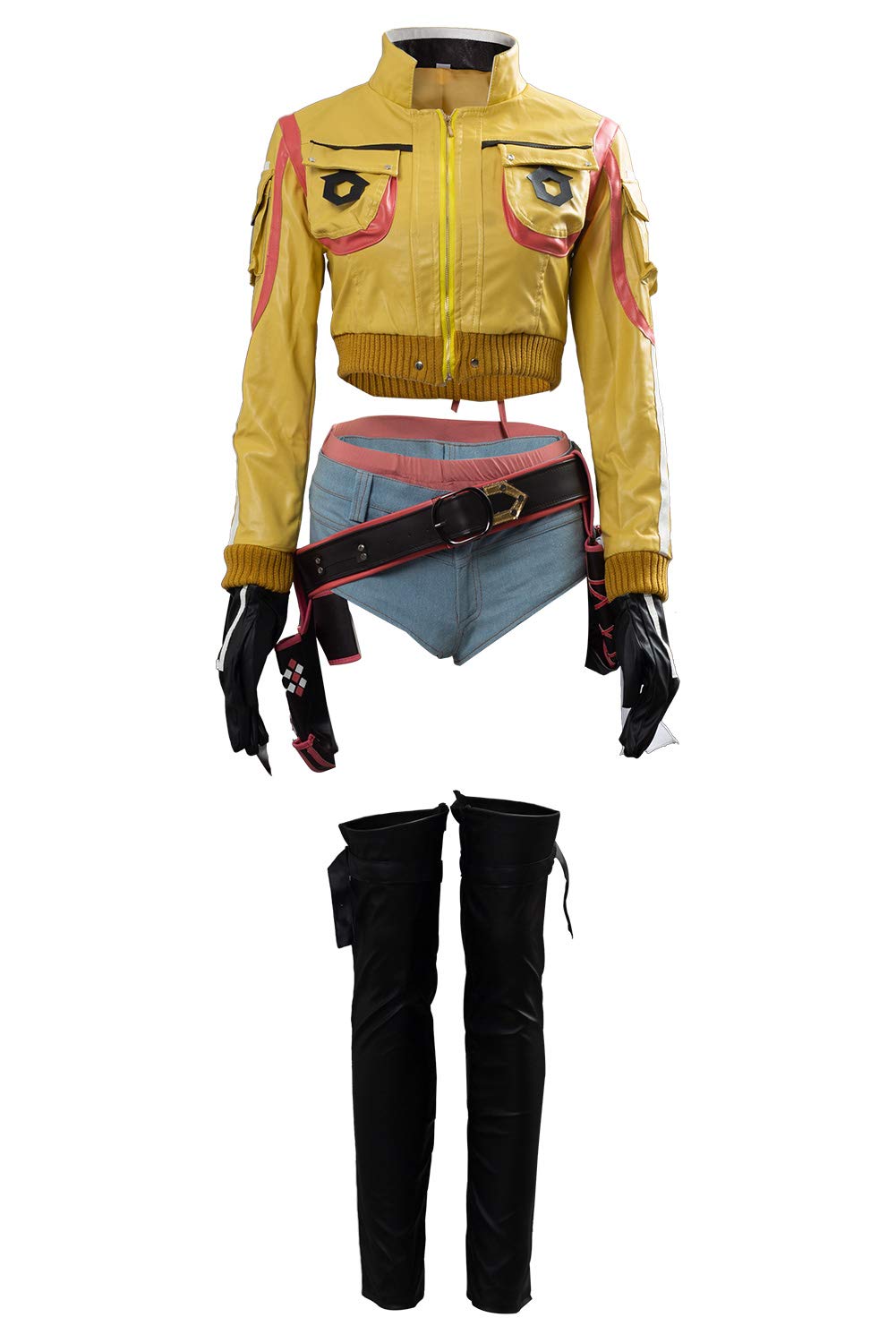 Cosplaysky Final Fantasy XV Costume FF15 Cindy Aurum Gas Station Service Uniform with Hat