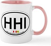 Vista 5 de CafePress Hilton Head Island SC - Taza de café de cerámica con diseño ovalado, taza de té, 11 onzas