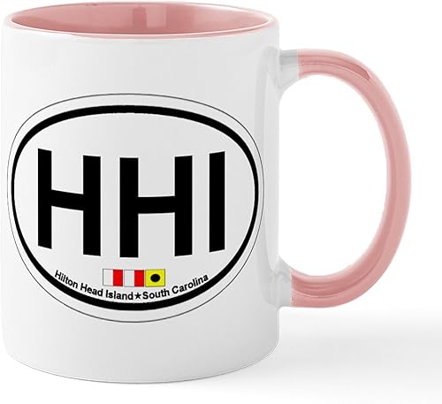 Miniatura 5 de CafePress Hilton Head Island SC - Taza de café de cerámica con diseño ovalado, taza de té, 11 onzas