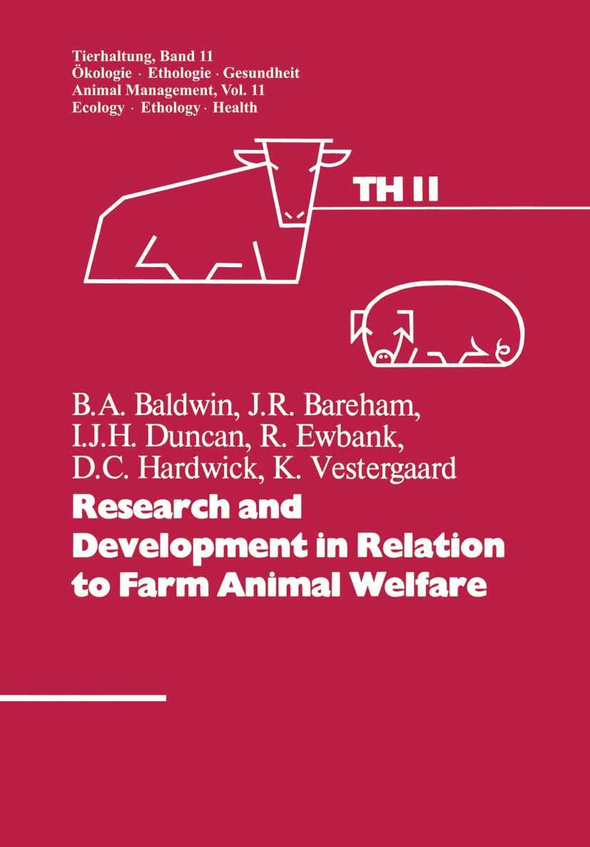 Buy Research and Development in Relation to Farm Animal Welfare: 11 (Tierhaltung Animal Management) — BookShops.in